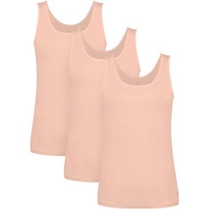Undiemeister Tanktop Dames - 3-Pack - Blush Dusk (Lichtroze) - Hemd Mouwloos - Perfecte Pasvorm - Zijdezachte Ademende Stof - Geen Labels - Basic Ondershirt - Tencel - Tanktop - Maat M