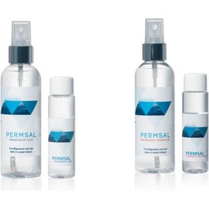 Voordelig! Permsal Magnesium olie 1 x 100 ml + 1 x 30ml, sportolie 1 x 100 ml + 1 x 30ml