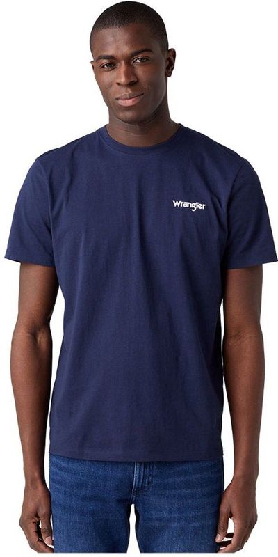 Wrangler - Set van Twee T-shirts - Marineblauw - Katoen