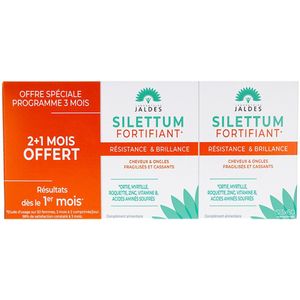 Jaldes Silettum Fortifiant Set van 3 x 60 Tabletten Inclusief 60 Gratis Tabletten
