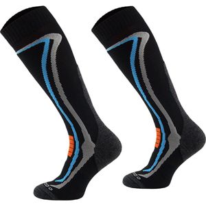 Comodo Skisokken Merinowol SKI2 - Zwart - Maat 43-46