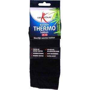 Lucovitaal Thermosokken Bamboe 39-42 - 1 paar