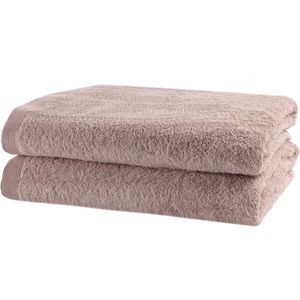 Casilin - Como - set van 2 douchelakens - 70x140cm -  Misty Pink - Roze