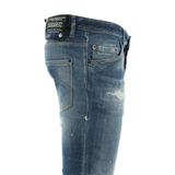 Dsquared2 - Jeans - Blauw - Katoen - Slim Fit Stretch Denim