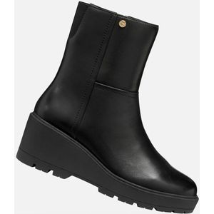 GEOX - Miereille - Leren Laarzen - Zwart - Sleehak