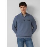 Gebreide Trui - Katoen - Troyer-kraag - Normale Pasvorm