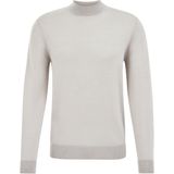 WE Fashion - Trui - Lichtgrijs - Slanke Pasvorm - Lange Mouw