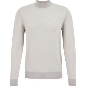 WE Fashion - Trui - Lichtgrijs - Slanke Pasvorm - Lange Mouw