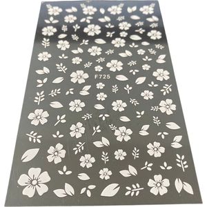 Hiden - Nagelstickers - Nail Art - Decoraties - Nail Sticker - Beauty & Make-up - Nagelvormen - Nail Art tools - Witte bloemen