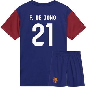 FC Barcelona Voetbaltenue Frenkie Thuis - Voetbaltenue Kinderen - Shirt en Broekje - Jongens en Meisjes --152