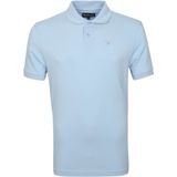 Barbour - Basic Pique Polo Lichtblauw - Modern-fit - Heren Poloshirt Maat XXL