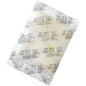 100 x Silica Gel zakje 5 gram met Indicator