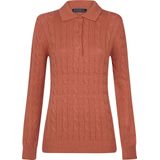 Felix Hardy - Gebreide Polo Trui - Zalmroze - Dames
