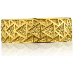 Driehoekige ring voor verloving 14K