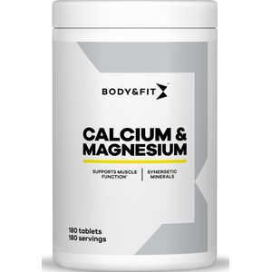 Body & Fit Calcium & Magnesium Tabletten - Vitaminen en Mineralen - 180 Vegan Tabletten