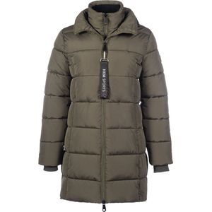 Lange rijjas / bodywarmer Dakota (2 in 1) kaki maat M