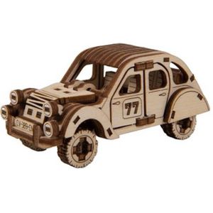 Wooden City Modelbouwset Car Superfast 8,8 Cm Hout Naturel