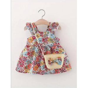 Kinderjurk - Vintage- baby jurk - meisjes 6 9-12M