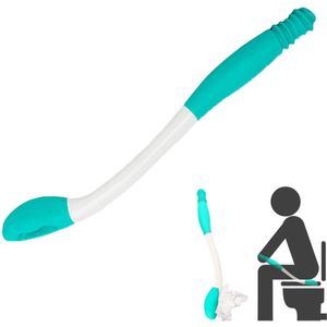 longziming -Toilet Hulpmiddel 38 cm – Ergonomische Wischhulp met S-Vormig Ontwerp – Hygiënische Toilet Papierhouder voor Senioren & Mensen met Beperkte Mobiliteit – BPA-vrij & Herbruikbaar