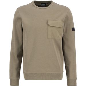 BARBOUR - Heren sweater - Maat L - Mannen - Bruin -