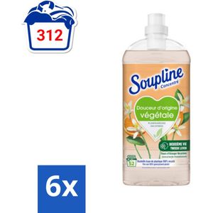 Soupline - Wasverzachter - Oranjebloesem - 52 Wasbeurten - 1.3L - Voordeelverpakking - 6 stuks