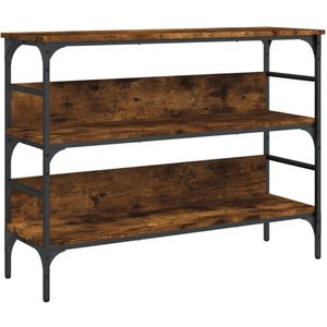 vidaXL Wandtafel - Wandtafels - Bijzettafel - Console Tafel - Wandtafel 100x32x75 cm bewerkt hout gerookt eikenkleurig
