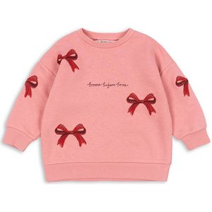 Konges Sløjd Sweatshirt - Lou Bow - Strawberry Ice m. Lussen - Konges Sløjd - 1 jaar (80) - Sweatshirt