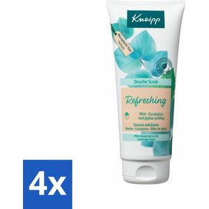 Kneipp - Douche scrub - Refreshing - Mint & Eucalyptus - 200 ml - Voordeelverpakking - 4 stuks