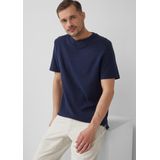 s.Oliver - T-Shirt - Gestructureerd - Ronde Hals