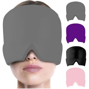 Migraine Muts - Migraine Masker - Hoofdpijn Masker - Coldpack - Grijs - Migraine Cap - Hoofdpijn muts