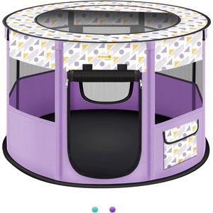 Opvouwbare draagbare puppybox upgrade huisdier oefening kennel tent - voor hond kat konijn - binnen buiten reizen - Medium(36""x36""x22"")