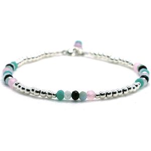 Heaven Eleven - dames - Enkelbandjes - zilver 925 - COLOR - 3,5mm - 25 cm