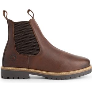 Travelin' - Romstad - Chelsea Boots - Donkerbruin - Wolgevoerd