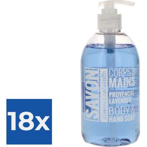 Sence Savon Handzeep Provencal Lavendel 500 ml - Voordeelverpakking 18 stuks