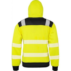 Result Gerecyclede veiligheidssweater met capuchon R503X - Fluorescent Yellow - L