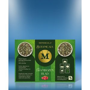 Frambozenblad thee 50 gram - Gedroogde frambozenbladeren - Minerala Botanicals