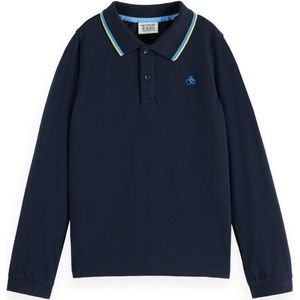 Scotch & Soda Pique Lange Mouw Poloshirt