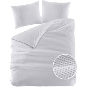 Papillon Mendoza Grijs Tweepersoons 200x200/220 cm Dekbedovertrek - Hoogwaardige Egyptische Percale Katoen Super Zacht