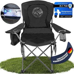 Campingstoel met koelvak - drankhouder - zijvakken - tas - opvouwbaar tot 150 kg - belastbaar - picknickstoel - vouwstoel - strandstoel - tuinstoel - outdoor - camping - festival