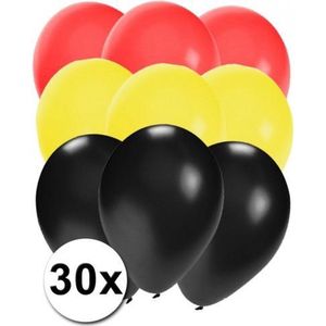 30x Ballonnen in Duitse kleuren