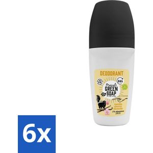 Marcel's Green Soap - Deodorant Roller - Vanilla & Cherryblossom - Langdurige frisheid - 50 ml - Voordeelverpakking - 6 stuks