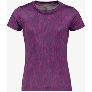 Osaga Dry meisjes sport T-shirt met print paars - Maat 128