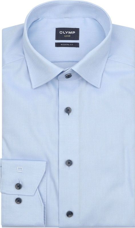 Olymp - Luxor - Overhemd - Lichtblauw - Modern Fit - Formeel