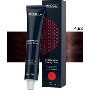 Indola - Profession Permanent Caring Color - Haarkleuring - 4.68 - 60ml