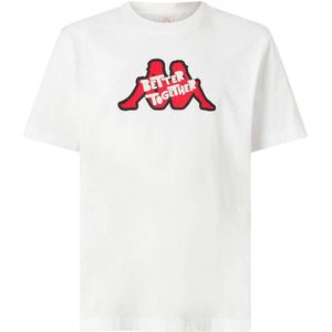Kappa Getto T-shirt Met Korte Mouwen Wit L Man