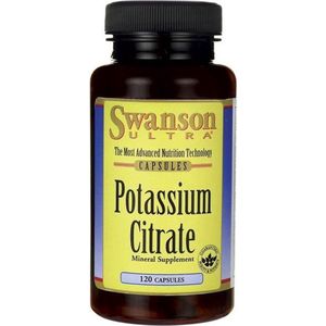 Swanson Health Mineralen - Kalium Potassium Citrate - 99mg - 120 Capsules