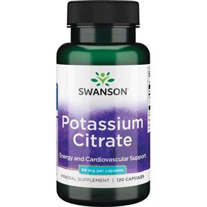 Mineralen - Kalium Potassium Citrate - 99mg - 120 Capsules - Swanson -