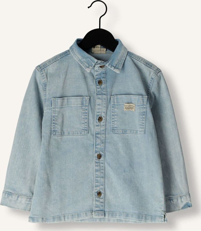 Daily 7 - Blouse 920201 - Blauw - Denim Shirt Backprint