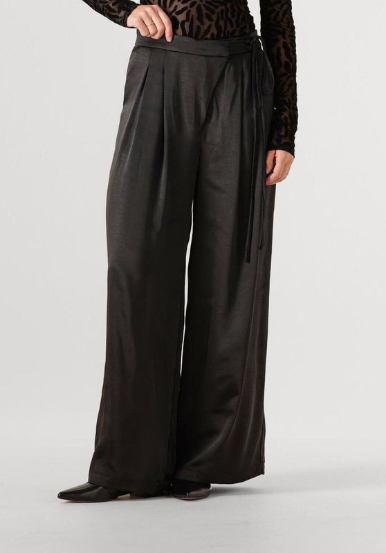 EDITED Katie Trousers Broeken Dames - Zwart - Maat 34