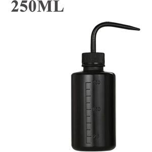 1x Spoel Fles Doseer Knijpfles Tattoo Squeeze Bottle voor Groene Zeep, Water of Desinfectiemiddel 250mlZwart | Professionele Tatoeage, Beauty, PMU, Salon, Wimper, Kappers Barbier Studio Spuitfles | Plantenspuit | Waterfles | Hairdressing |